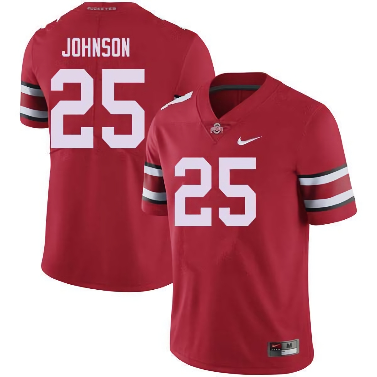 Xavier Johnson Ohio State Buckeyes Men's NCAA #25 Nike Red College Stitched Football Jersey ELT6256CC